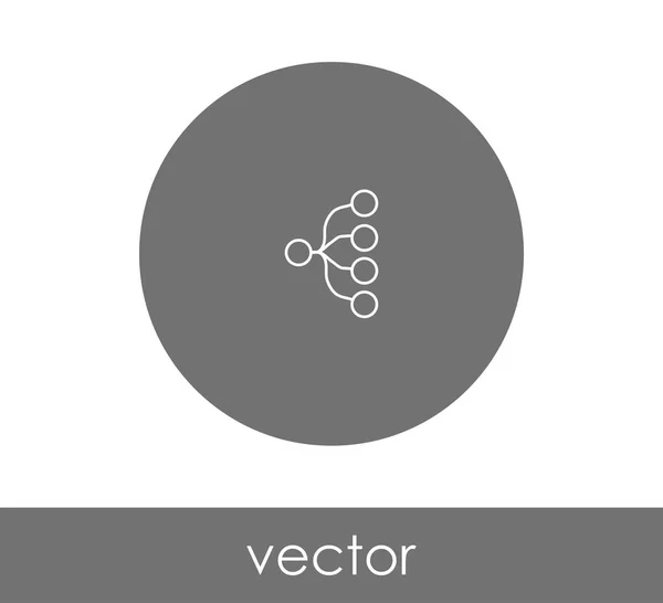 Design de ícone de hierarquia — Vetor de Stock