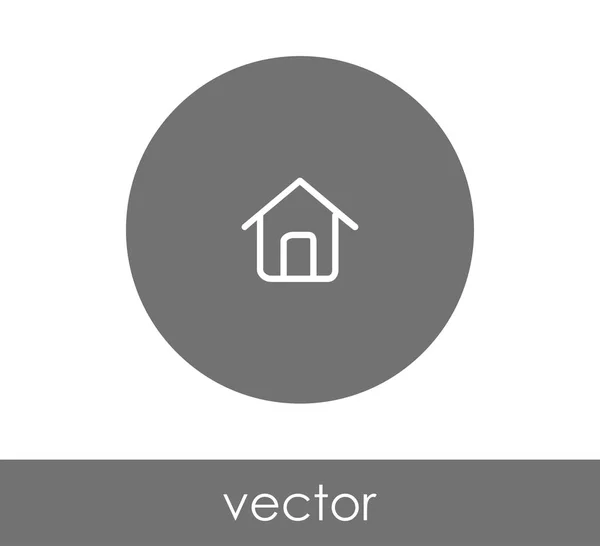 Inicio signo icono — Vector de stock
