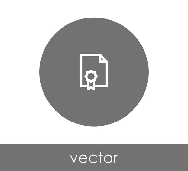 Dokument ikon tecken — Stock vektor