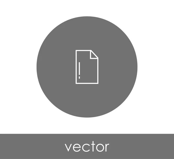 Signo del icono del documento — Vector de stock