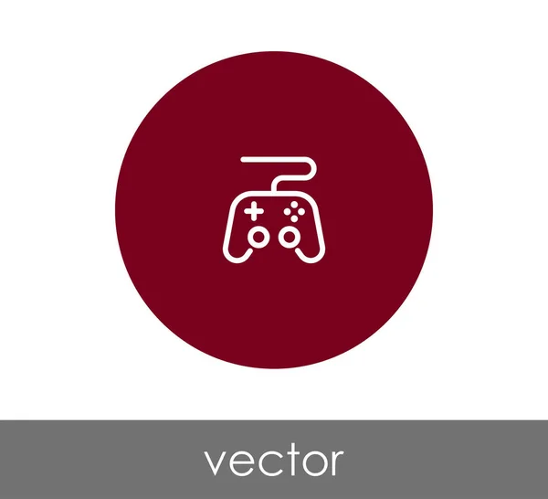 Pictogram van de cirkel van de joystick — Stockvector