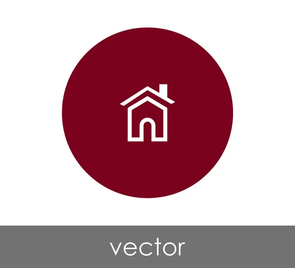 Hausschild-Ikone — Stockvektor