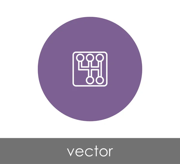 Значок окружности редуктора — стоковый вектор