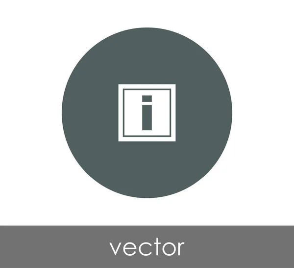 Informatiepictogram teken — Stockvector