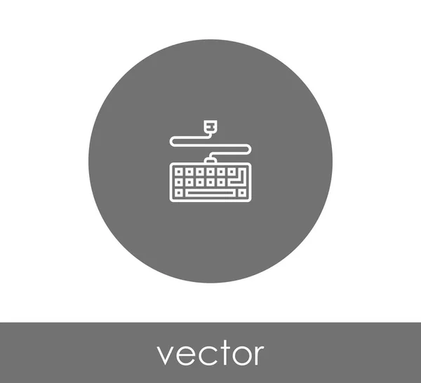 Design do ícone do teclado — Vetor de Stock