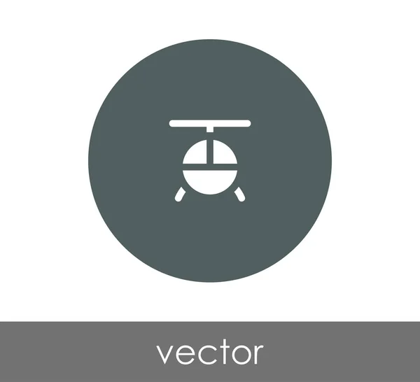 Conception de l'icône de l'hélicoptère — Image vectorielle