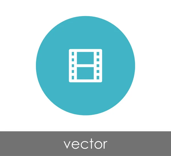 Signo de icono de película — Vector de stock