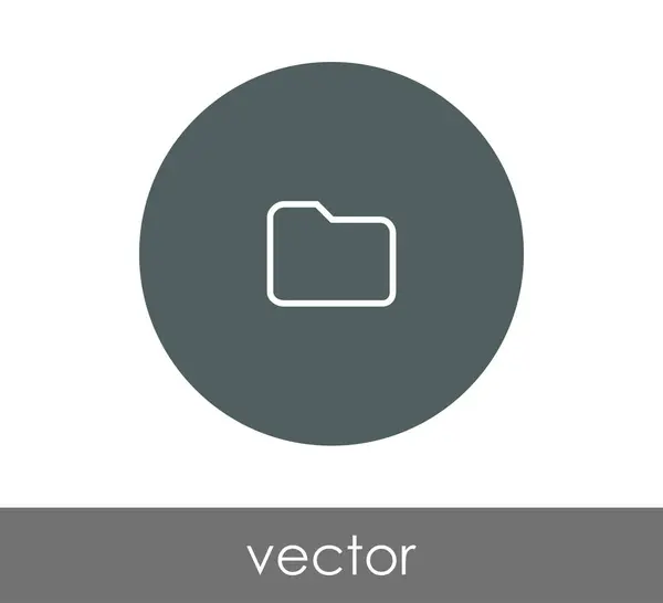 Icono de signo de carpeta — Vector de stock