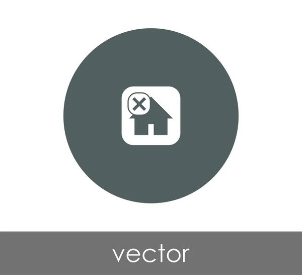 Inicio signo icono — Vector de stock