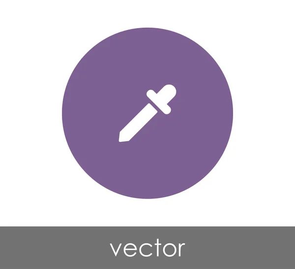 Pipette Web-Symbol — Stockvektor