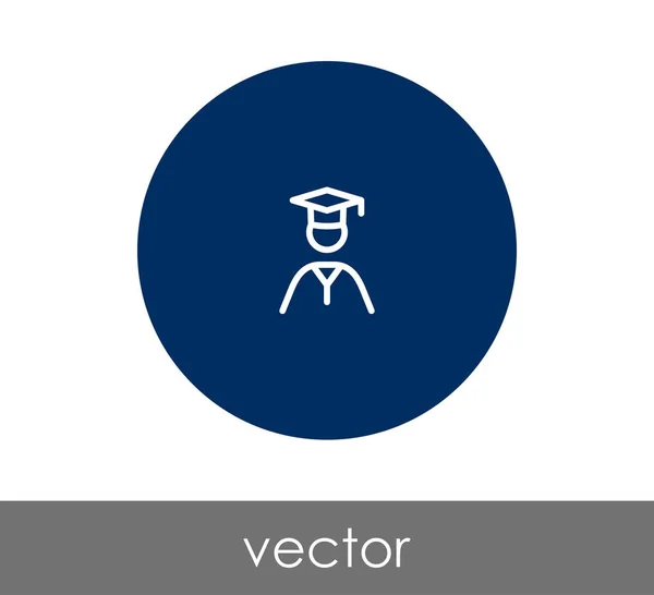 Ícone web pós-graduação — Vetor de Stock