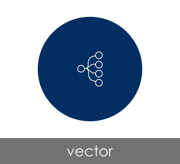 Tervezési hierarchia ikon — Stock Vector