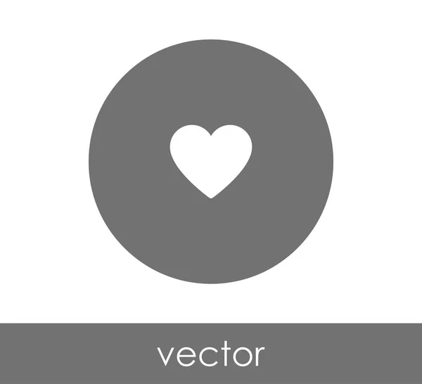 Design der Herz-Ikone — Stockvektor