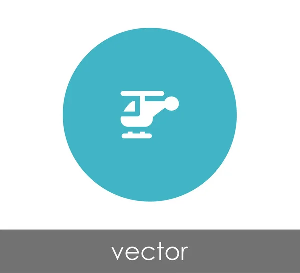 Diseño del icono del helicóptero — Vector de stock