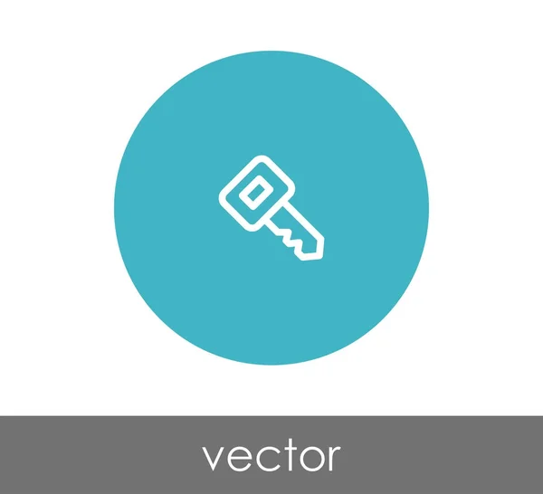 Signo clave icono — Vector de stock