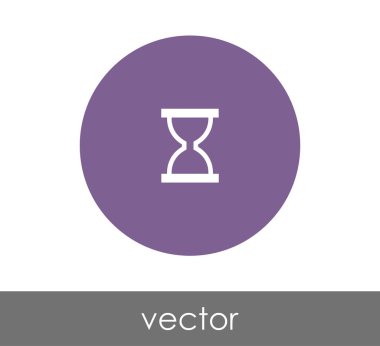 Kum saati simgesi illüstrasyon 