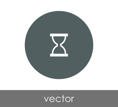 Kum saati simgesi illüstrasyon 