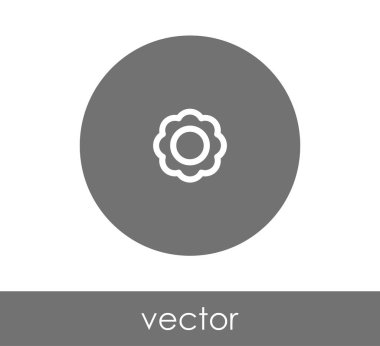 çiçek simgesi illüstrasyon 