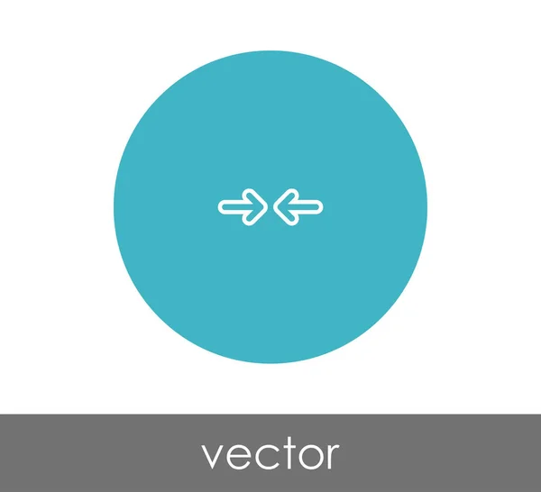 Icono de flecha ajuste — Vector de stock