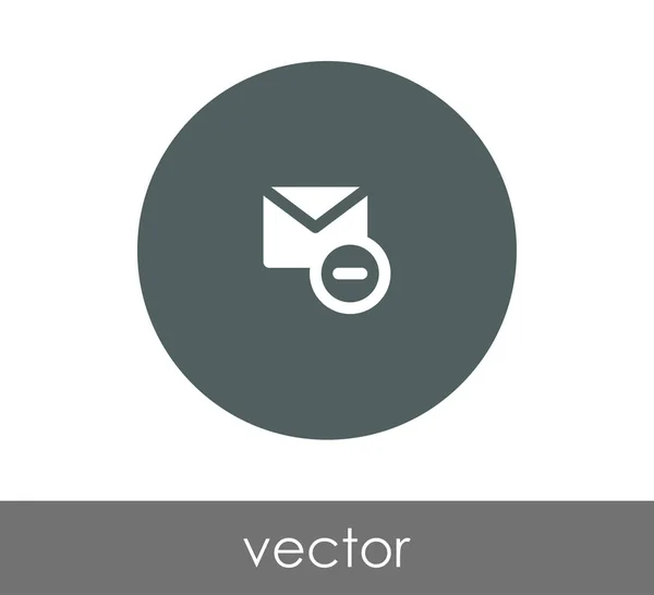 Kuvertikonen i cirkel — Stock vektor