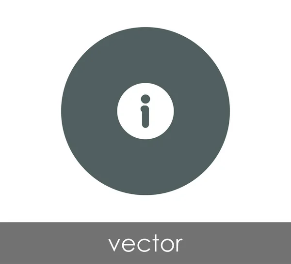 Signo de información icono — Archivo Imágenes Vectoriales
