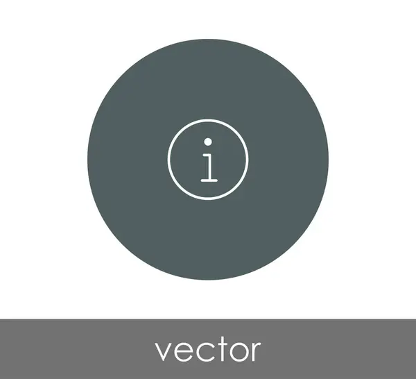 Signo de información icono — Vector de stock