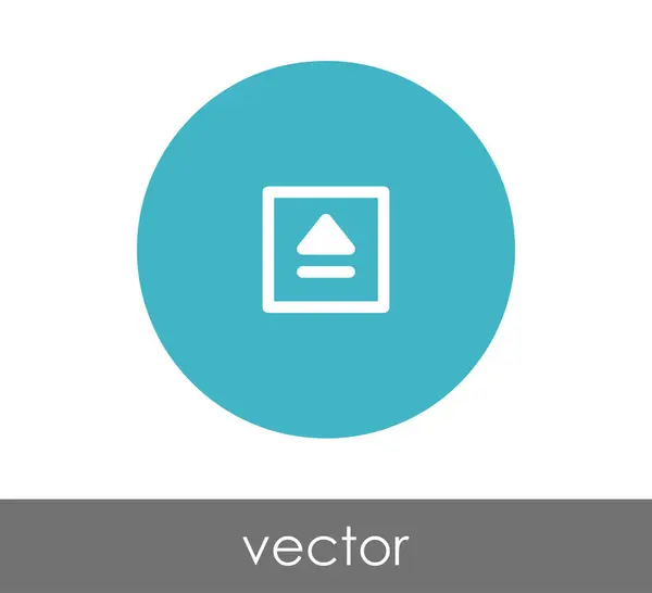 Icono de expulsión en círculo — Vector de stock