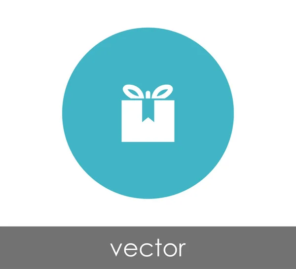 Icono círculo de regalo — Vector de stock