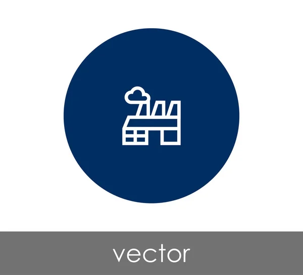 Icône d'usine signe — Image vectorielle