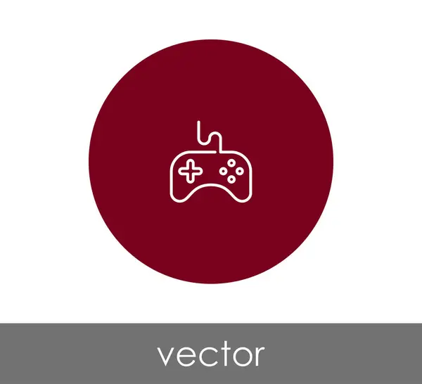 Ícone círculo joystick — Vetor de Stock