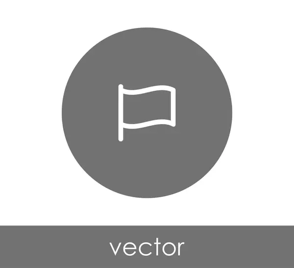 Zászló ikon jele — Stock Vector