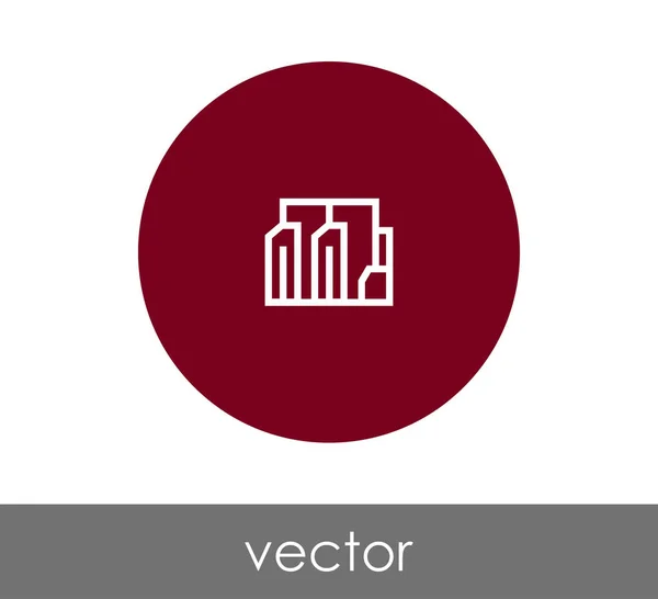 Signo de icono de fábrica — Vector de stock