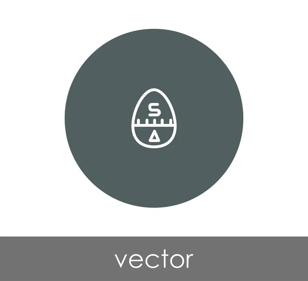 Icono de huevo en círculo — Archivo Imágenes Vectoriales