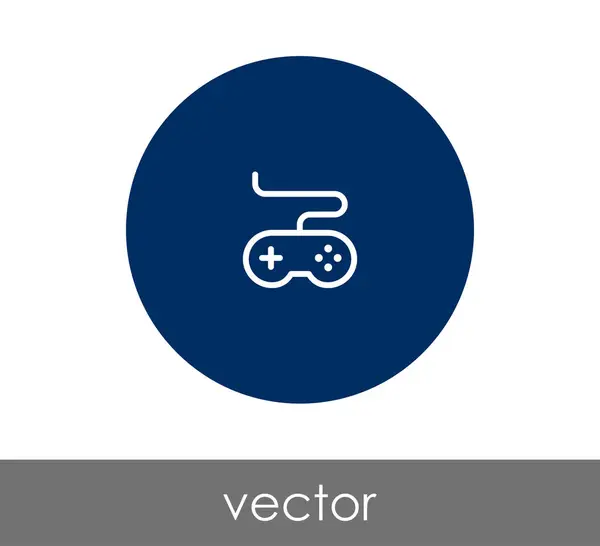 Pictogram van de cirkel van de joystick — Stockvector