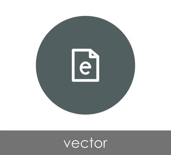 Signo del icono del documento — Vector de stock