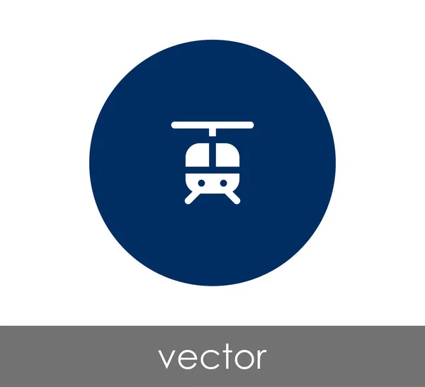 Icono de signo de helicóptero — Vector de stock