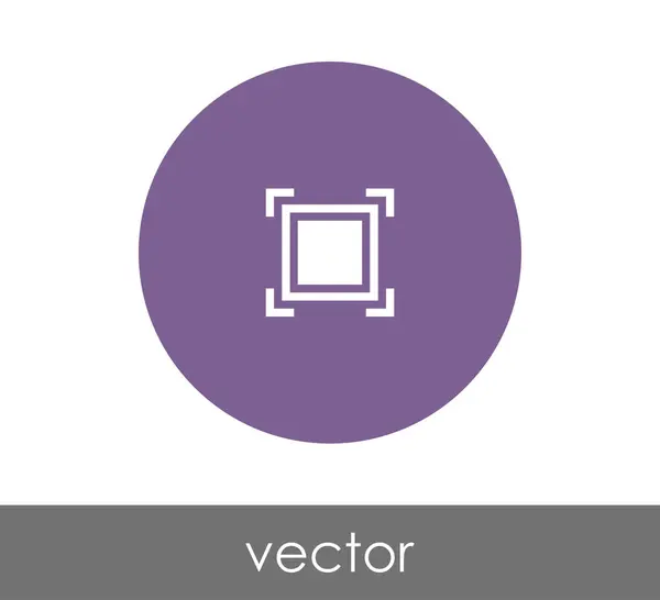 Icono de enfoque de cámara — Vector de stock