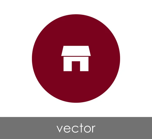 Hausschild-Ikone — Stockvektor