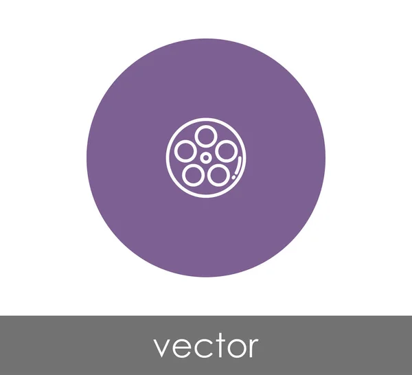 Signo de icono de película — Vector de stock