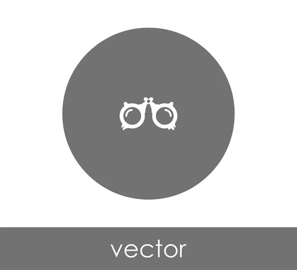 Pictogram van de cirkel van de bril — Stockvector