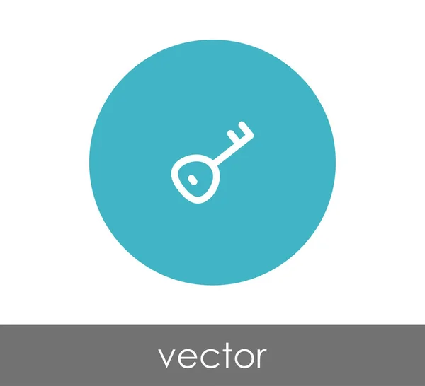 Signo clave icono — Vector de stock