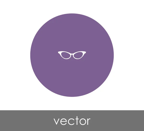 Gafas graduadas icono web — Vector de stock