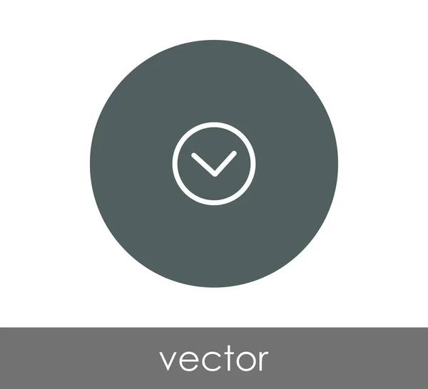 Ícone de seta para download — Vetor de Stock