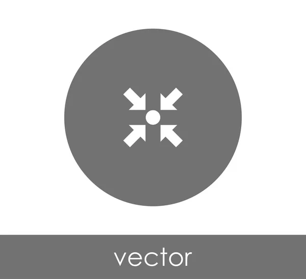 Icono de flecha ajuste — Vector de stock