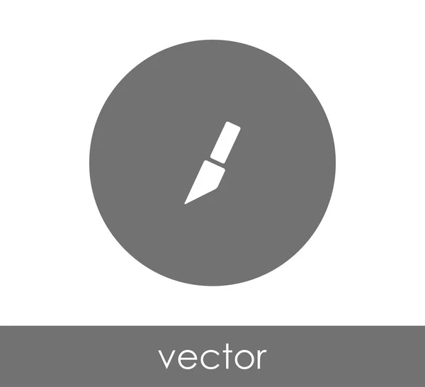 Návrh nůž ikony — Stockový vektor