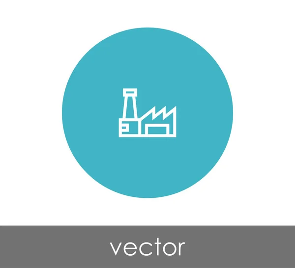 Signo de icono de fábrica — Archivo Imágenes Vectoriales