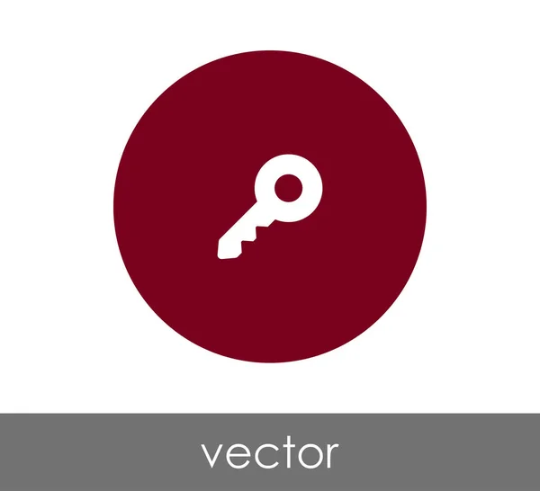 Sleutel-pictogram illustratie — Stockvector