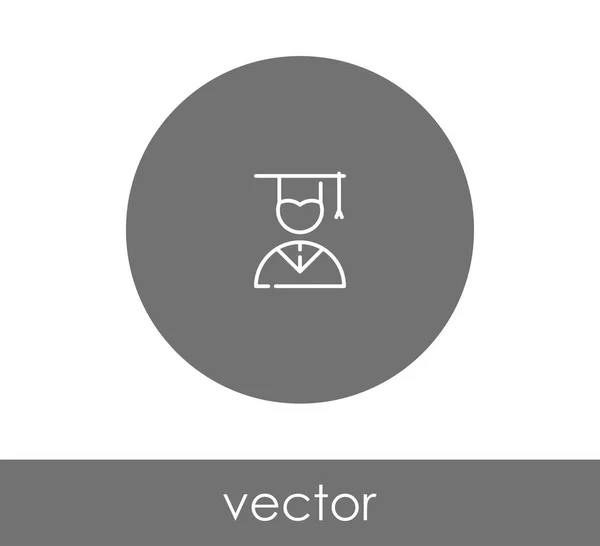 Ícone web pós-graduação — Vetor de Stock