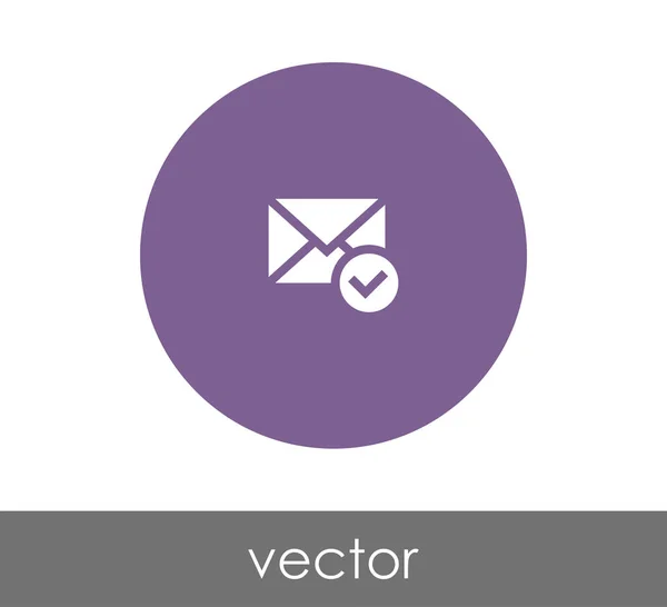 Ícone de e-mail ler — Vetor de Stock