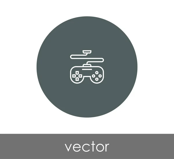 Ícone círculo joystick — Vetor de Stock